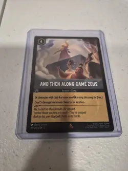 And Then Along Came Zeus 195/204 Foil Into the Inklands Disney Lorcana Card NM - Image 1