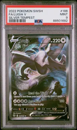 Lugia V 186/195 Silver Tempest Pokemon PSA 9 - Image 1