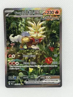 Pokemon Gouging Fire ex 204/162 Temporal Forces SIR Special Illustration Rare - Image 1
