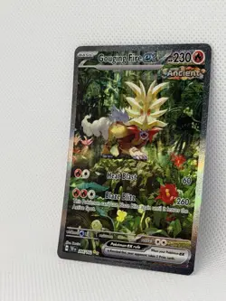 Pokemon Gouging Fire ex 204/162 Temporal Forces SIR Special Illustration Rare - Image 3