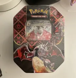 Pokemon TCG Scarlet & Violet—Paldean Fates Charizard ex Tin Shiny ex 2024 - Image 1