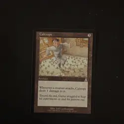 Magic The Gathering Urza's Destiny Caltrops #129 Lightly played - Image 1