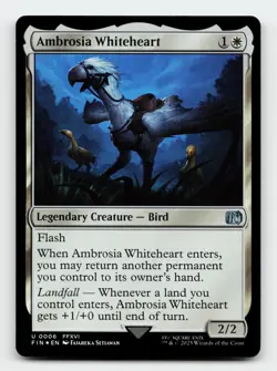 Ambrosia Whiteheart FOIL FINAL FANTASY Magic The Gathering Card - Image 1