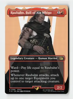 Raubahn, Bull of Ala Mhigo (Borderless) FINAL FANTASY Magic The Gathering Card - Image 1