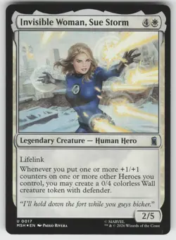 Invisible Woman, Sue Storm 17 Marvel Super Heroes MTG Foil NM - Image 1