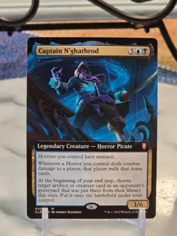 MTG Captain N'ghathrod (Extended Art) Battle for Baldur's Gate LP - Image 1