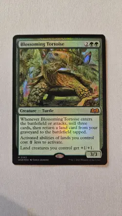 MTG Misprint Blossoming Tortoise Foil Promo Pack NM - Image 1