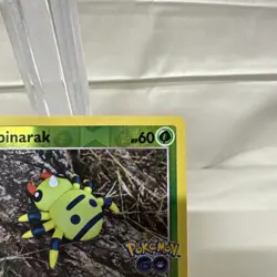 Spinarak - 006/078 - Reverse Holo Unpeeled Ditto - Pokemon Go - NM- toploaded - Image 4