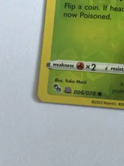 Pokemon TCG Card Spinarak 006/078 Pokemon GO Reverse Holo UNPEELED Ditto NM - Image 5
