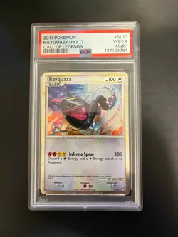 2011 POKEMON CALL OF LEGENDS RAYQUAZA #SL10 HOLO PSA 4 (MK) - Image 1