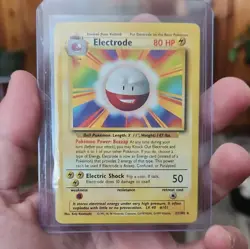 Pokemon TCG Electrode 21/102 Base Set Unlimited Rare Regular English 1999 80 HP - Image 1