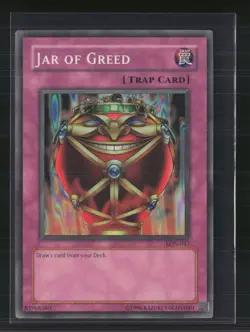 Yu-Gi-Oh! Jar of Greed Labyrinth of Nightmare Super Rare • LON-047 Unlimited - Image 1