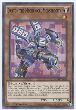 Yu-Gi-Oh! - Darton Mechanical Monstrosity - BACH-EN033- Common - 1st Ed-NM/M - Image 1
