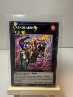 Yu-Gi-Oh! Grenosaurus BP03-EN116 1st Ed Holo Dinosaur/Xyz/Effect ATK/2000 DEF/1… - Image 1