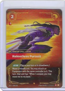 Relentless Pursuit Epic Spiritforged 184/221 NM - Image 1
