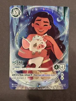 Disney Lorcana Winterspell - Moana - Curious Explorer 242/204 (Iconic) - Image 1