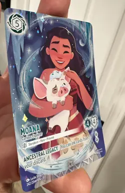 Disney Lorcana Winterspell - Moana - Curious Explorer 242/204 (Iconic) - Image 2