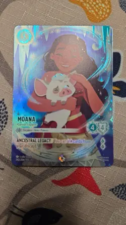 Disney Lorcana - Moana - Curious Explorer - Iconic Foil 242/204 - NM - Image 1