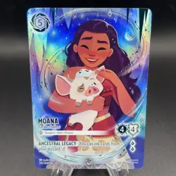 Disney Lorcana EN 11 Winterspell Iconic #242 Moana Curious Explorer - Image 1