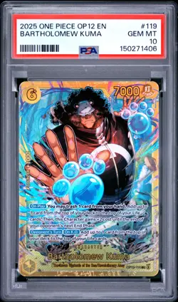 Bartholomew Kuma (119) One Piece #OP12-119 SEC Legacy Of The Master PSA 10 - Image 1