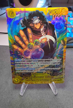 One Piece TCG Bartholomew Kuma - OP12-119 Legacy Of The Master SEC w/ Sleeve - Image 1