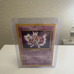 Mewtwo 3 WB Movie Promo Stamped 1999 WOTC Regular Pokemon TCG HP #150 - Image 1