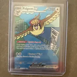 Pidgeot ex 225/197 Special Illustration Rare Obsidian Flames Pokemon Card - Image 1