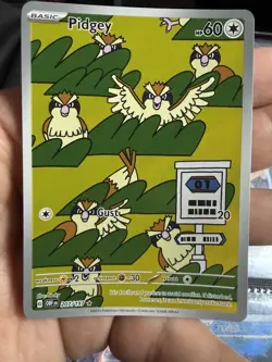 Pidgey 207/197 SV03: Obsidian Flames Holo Pokemon - Image 1