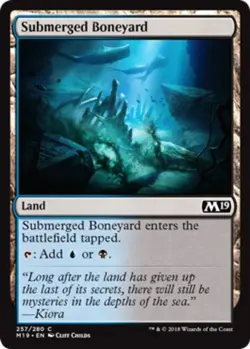 Submerged Boneyard - Foil x1 - Magic 2019 - NM-Mint, English - Magic 2019 - Image 1
