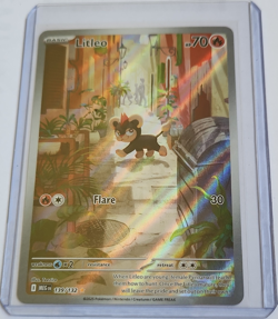 Pokemon Litleo 139/132 ME01 Mega Evolution IR Holo Full Art Basic 70 HP EN - Image 1
