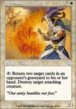 Moderate Play, English MTG Foil Spurnmage Advocate - Foil Judgment Magic the Gat - Image 1
