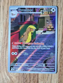 Gumshoos 153/132 Illustration Rare Mega Evolution Pokemon Holo Near Mint - Image 1