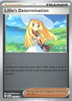 LILLIE'S DETERMINATION 119/132 UNCOMMON MEGA EVOLUTION POKEMON REVERSE HOLO NM/M - Image 1