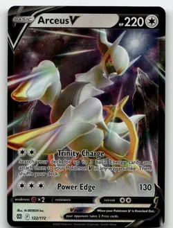 ARCEUS V 122/172 V RARE BRILLIANT STARS POKEMON NEAR MINT - Image 2