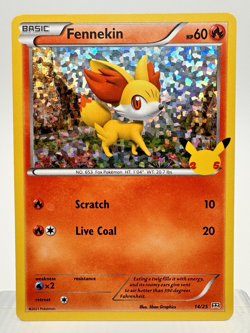 Fennekin Holo NM 14/25 McDonald's 25th Anniversary Promos Pokemon Card - Image 1