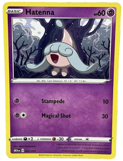 Hatenna - New 2025 McDonalds Happy Meal Pokemon Dragon Discovery Promo 005/015 - Image 1