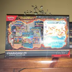 Pokemon Charizard Ex Special Collection 5 Booster Pack And 1 Oversized Charizard - Image 1