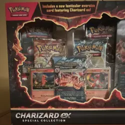 Pokemon Charizard Ex Special Collection 5 Booster Pack And 1 Oversized Charizard - Image 2