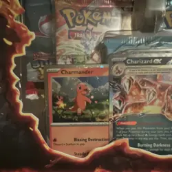 Pokemon Charizard Ex Special Collection 5 Booster Pack And 1 Oversized Charizard - Image 5