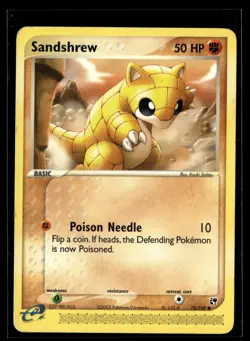 Pokemon TCG e-Reader Sandstorm #75/100 Sandshrew - Image 1