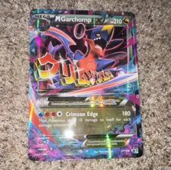 Pokemon TCG M Garchomp EX XY168 XY Promo Holo English 2016 210 HP Mega jumbo - Image 1