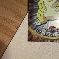 Sandshrew Topps Chrome Holo #27 Pokemon Card TV 2000 - HP - Image 2