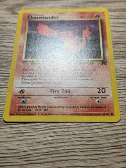 Pokemon TCG Charmander 50/82 Team Rocket 1999 40 HP Common Unlimited EN - Image 3
