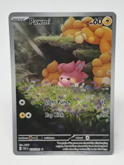 Pokemon TCG Pawmi Illustration Rare Card 226/091 SV Paldean Fates - Image 1