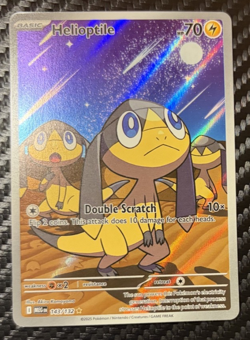 Helioptile 143/132 Mega Evolution Illustration Rare Pokemon TCG Card NM 143 - Image 1