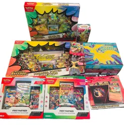 Pokemon TCG Ascended Heros Sealed Lot ETB, Poster, Pin, Bundle, FP Series 1&2 - Image 1