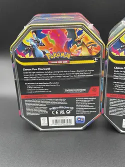 Pokemon TCG Mega Charizard X ex & Mega Charizard Y ex 2-Tin Set SEALED EN - Image 4