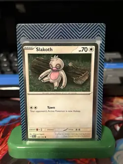 Pokemon TCG Slakoth PAL 160/193 Cosmos Holo - NM - Image 1