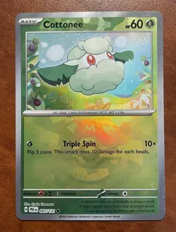 The Pokemon Company-Cottonee-SV Prismatic Evolutions-007/131-Holo-MASTERBALL-NM - Image 1
