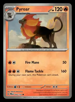 Pyroar (Poke Ball Pattern) 016/131 Uncommon Prismatic Evolutions Pokemon Holo - Image 1